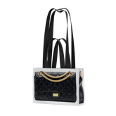 GroceryBags Creative Faux Platinum Bag Printed Woven Bag Cobalt Black Small Gym Leisure Bag