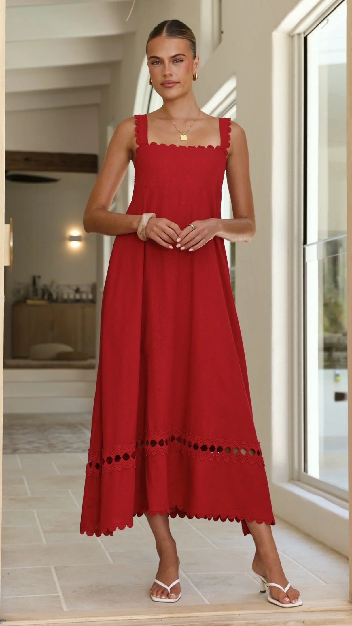 Libbie Maxi Dress - Red