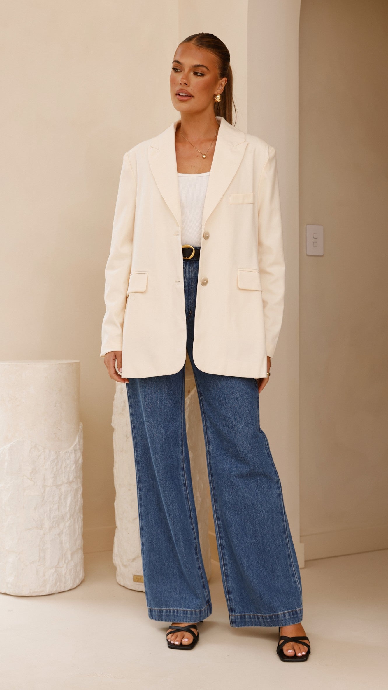 Shannon Blazer - Cream