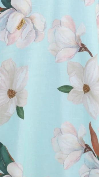 Skye Maxi Dress - Aqua/White Floral