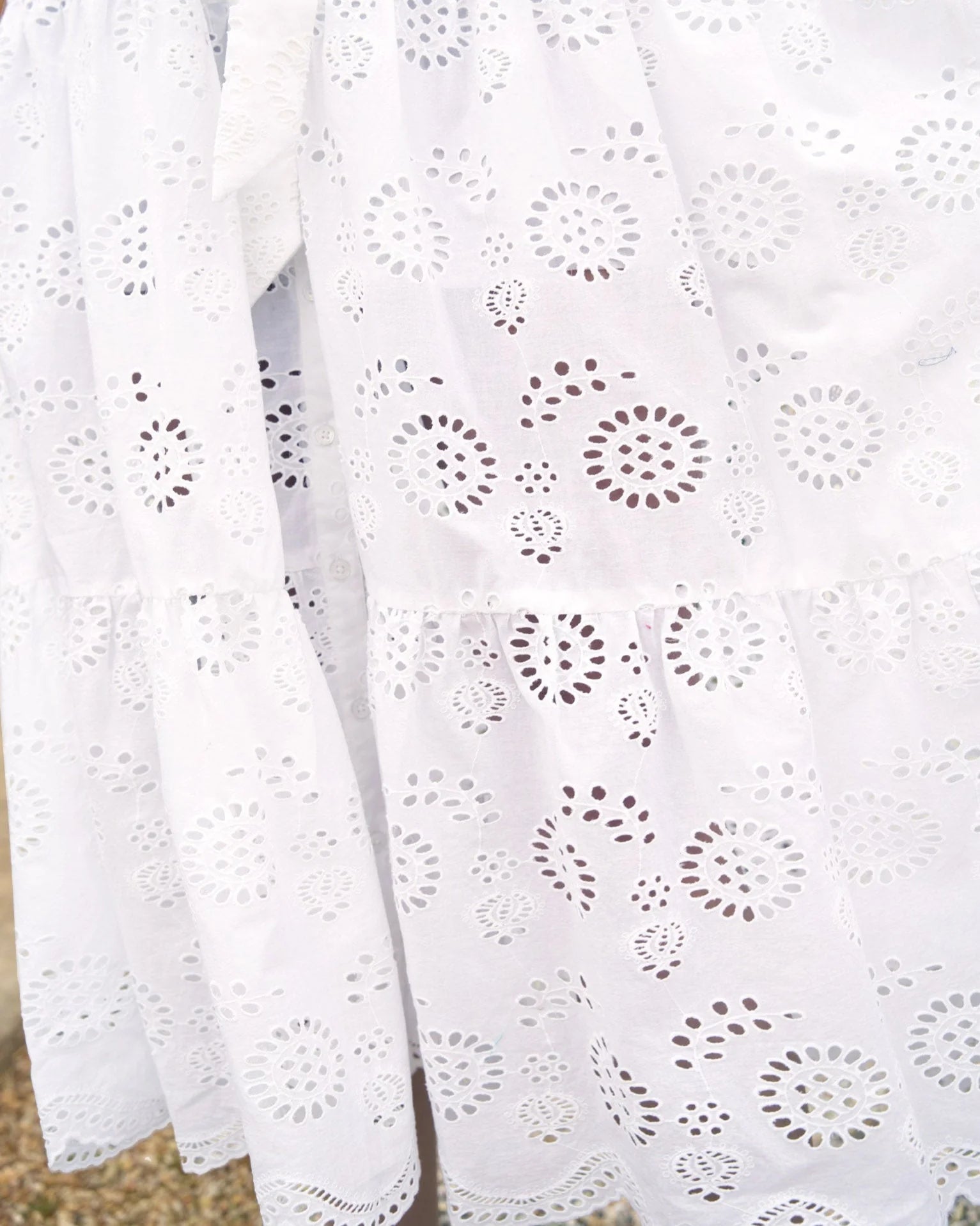 Addyson Dress In Fresh White Eyelet
